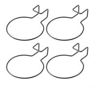 AugustknowU 4 supporti da parete in ferro per piante da appendere per interni ed esterni, per bonsai e giardinaggio verticale, soluzione salvaspazio (17 cm)