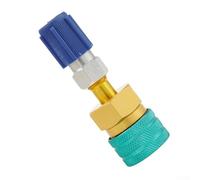 AugustknowU Adattatore automobilistico R1234YF del montaggio di CA al connettore rapido lato basso di R134A, per il tubo flessibile di carico o il collettore di R134a