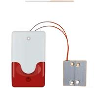 AugustknowU Allarme magnetico cablato con suono e luce per porte con uscita 100dB per notifica incendio nelle scuole e nei complessi di uffici