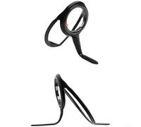 AugustknowU Anello guida per canna da pesca in acciaio inossidabile, con supporto strutturale del piede, finitura interna, migliora l'efficienza del lancio (argento 25#)