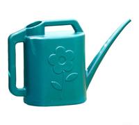 AugustknowU Annaffiatoio da giardino per casa, capacità 4 l, con beccuccio esteso e robusta struttura in polietilene per uso quotidiano (4 l, verde smeraldo)