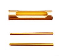 AugustknowU Asta di inserimento per bobine ABU per mulinelli da pesca Revo BF8 BF7 IB8 MGX ALX IB7, adatta per retrofit 3 modelli di quinta generazione (set da 3 pezzi oro)