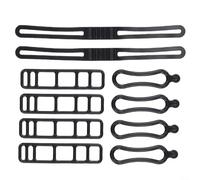 AugustknowU Bande di supporto in silicone per fanale anteriore e posteriore, adatte per varie avventure in bicicletta e garantiscono una vestibilità sicura