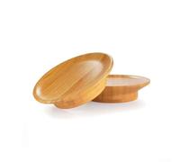 AugustknowU Bicchiere da vino in legno per salumi che serve ad eventi al chiuso con base stabile per uso combinato di vino e cibo (2)