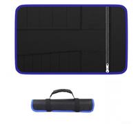 AugustknowU Borsa organizer arrotolabile con 10 piccole tasche, 6 grandi tasche e 1 scomparto con cerniera per meccanici e utenti fai da te (22 scomparti extra spessi)