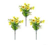 AugustknowU Bouquet artificiale di eucalipto e petunia a sette mazzi, progettato per cerimonie nuziali, decorazione balcone e patio, uso interno (4)