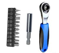 AugustknowU Cacciavite a cricchetto con meccanismo a 72 denti per un funzionamento regolare e ad alta coppia e funzione reversibile in senso orario in senso antiorario (12 pezzi)