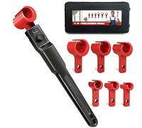 AugustknowU Chiave regolabile per cerniera per ripristinare la corretta forza di chiusura della porta e l'impegno del fermo attraverso la modifica controllata del gioco (7 pezzi)