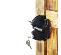 AugustknowU Chiavistello autobloccante a chiave del portone per il recinto esterno compatibile con i tipi del portone del vinile e del legno del metallo