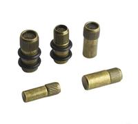 AugustknowU Clip per mensola, 10 chiodi divisori per armadio, staffa in legno mobile da 9 cm, doppio anello in gomma con set madre, colore marrone antico, 8 mm
