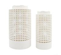 AugustknowU Compostiera per aiuole rialzate, confezione da 2, con robusta struttura in PVC e coperchio sicuro per un'efficace decomposizione dei rifiuti organici in compost ricco di sostanze nutritive