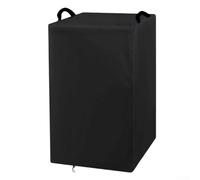 AugustknowU Copertura per griglia elettrica da esterno, tessuto Oxford impermeabile con doppia cucitura, coulisse regolabile per protezione dal vento, adatta a piccole griglie elettriche per barbecue