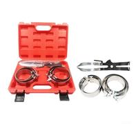 AugustknowU Corredo d'acciaio 7PCS dello strumento del compressore dell'anello per l'installazione della manica del cilindro e dell'anello del pistone nei progetti di revisione del motore