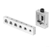 AugustknowU Drill Jig Metric Bolt & Drilling Fixture Lock Wire Hole Punch Tool, Strumento di sicurezza per trapano, Acciaio, Bullone di precisione e dado di perforazione, Posizionamento coerente del
