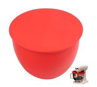 AugustknowU Efficiente rivestimento in silicone per ciotole da 5 Qt che fornisce uno strato isolante tra gli ingredienti e la parete della ciotola per una manipolazione più sicura e meno rumore (rosso