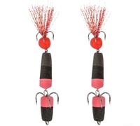 AugustknowU Esca galleggiante per pesca alla carpa, con ganci di ancoraggio a tripla punta, composizione in acciaio ad alto tenore di carbonio, per una forte penetrazione dell'amo (A)