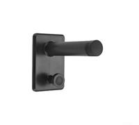 AugustknowU Fermaporta da parete con gancio per bagno, silenzioso, senza trapano, assorbimento della testa in gomma, multiuso, per asciugamani, giacche, borse (nero)