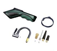 AugustknowU Gonfiatore digitale wireless per pneumatici con monitoraggio della pressione in tempo reale 120 W 30 l/min pompa ad aria portatile per bici da veicolo, gonfiabili, plastica, facile da