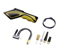 AugustknowU Gonfiatore digitale wireless per pneumatici, con monitoraggio della pressione in tempo reale, 120 W, 30 l/min, pompa ad aria portatile per bicicletta, gonfiabili, plastica, facile da