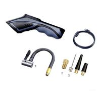 AugustknowU Gonfiatore digitale wireless per pneumatici con monitoraggio della pressione in tempo reale 120 W 30 l/min pompa ad aria portatile per bici del veicolo, gonfiabili, plastica, facile da