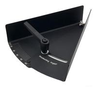 AugustknowU Goniometro angolare per falegnameria e creazione di armadietti, con gamma regolabile da 22,5 a 180 gradi e durata in acciaio inossidabile (22,5-45 gradi)