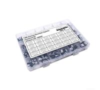 AugustknowU Kit di condensatori elettrolitici in alluminio SMD, 400 pezzi, 24 valori comuni di capacitanza 1uF 10uF 100uF 1000uF e gamma di tensione 6,3 V 10 V 16 V 25 V 35 V 50 V