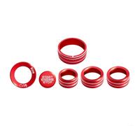 AugustknowU Kit di copertura per manopole per Jeep Compass 2022-2026 Include 6 pezzi in lega di alluminio progettati per un'installazione senza cuciture sui comandi interni OEM