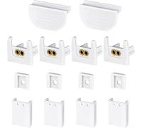 AugustknowU Kit di staffe pieghevoli per tende con 14 pezzi per montaggio laterale e superiore, progettato per supportare vari stili di tende pieghevoli e metodi di installazione