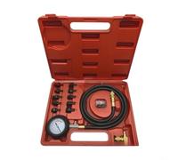 AugustknowU Kit tester pressione olio con manometro, per auto, moto, barche, motore olio combustibile pressione strumento cilindro motore kit manometro olio kit test diagnostico olio