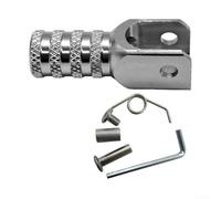 AugustknowU Leva del cambio in alluminio per moto, progettata per un migliore controllo del pilota e cambio preciso, si adatta alla maggior parte dei modelli di moto, leggera e robusta (argento)