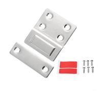 AugustknowU Magnete per porta dell'armadio, senza perforazione, per porta dell'armadio, forte contatto magnetico per porta, cassetto invisibile, grande contatto magnetico [argento brillante]