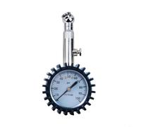 AugustknowU Manometro per pneumatici auto, 0-100 PSI con tubo in gomma | Metallo e gomma, connettore girevole a 360°, trasparente per camion, SUV, moto, letture facili e accurate