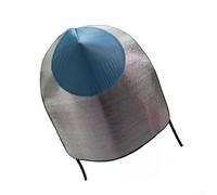 AugustknowU Mantella traspirante con cappuccio con struttura in lamina di alluminio per isolamento termico e resistenza alla pioggia in giardinaggio, agricoltura e pesca (70 cm)