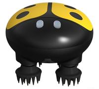 AugustknowU Massaggiatore testa EMS ricaricabile di tipo C per massaggio portatile del cuoio capelluto e sollievo dalla tensione sempre e ovunque (giallo)