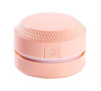 AugustknowU Mini aspirapolvere da tavolo con funzione ricaricabile USB per una pulizia efficiente di briciole e detriti (rosa)