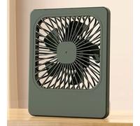 AugustknowU Mini ventilatore USB compatto per piccoli spazi, con elevato flusso d'aria e prestazioni silenziose per casa o lavoro (taglia unica, verde)