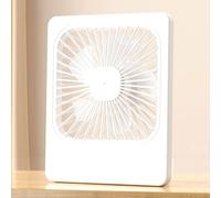 AugustknowU Mini ventilatore USB compatto per piccoli spazi, con elevato flusso d'aria e prestazioni silenziose per casa o lavoro (taglia unica, bianco)
