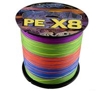 AugustknowU PE 8 fili per lenza da pesca intrecciata 100 m per applicazioni in acqua salata con struttura resistente della tessitura finitura liscia e forte integrità del nodo (8.0 multicolore)
