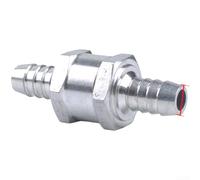 AugustknowU Per il sistema di alimentazione una valvola di ritegno di senso 10mm in lega di alluminio non progettazione di ritorno per diesel per le linee di alimentazione del carburante in varie