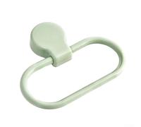 AugustknowU Porta asciugamani autoadesivo ad anello per barra e accessori da cucina (verde)