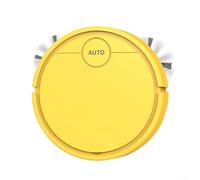 AugustknowU Robot lavapavimenti ottimizzato per raccogliere peli di animali domestici su piastrelle, legno duro e laminato con pianificazione automatica del percorso (giallo)