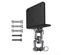 AugustknowU Robusta staffa rotante per sacco di sabbia per montaggio a trave che offre un controllo completo di orientamento a 360 gradi e resistenza meccanica