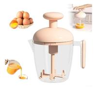 AugustknowU Sbattitore manuale aggiornato per sbattere e mescolare in cucina e cuocere senza elettricità (rosa)