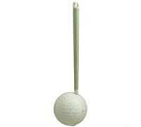 AugustknowU Scopino per WC con manico lungo 43 cm, testa a doppia setola, girevole a 360 gradi e staffa di montaggio a parete compatta (verde)