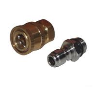 AugustknowU Set di connettori a inserimento rapido per idropulitrici compatibili con filettatura M14 x 1,5 standard e design a pistone da 1/4 di pollice