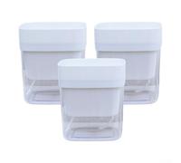 AugustknowU Set di vasi da fiori ottimizzati per coltura idroponica con inserto rimovibile e serbatoio esterno per un'umidità costante senza rischio di saturazione (bianco)