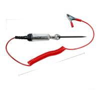 AugustknowU Sonda automobilistica del tester del circuito con display digitale di tensione e cavo retrattile della molla per la prova elettrica completa del veicolo (D)