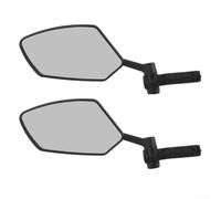 AugustknowU Specchietto sinistro girevole a 360 gradi per biciclette e scooter, compatibile con manubri con diametro interno da 16,8 mm a 20 mm (2 pezzi)