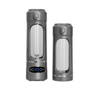AugustknowU Spremiagrumi portatile: 600ml USB Blender Con 12 In Acciaio Inox Per Lame (b)
