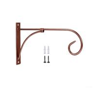 AugustknowU Staffa per cesto sospeso in acciaio al carbonio, per uso esterno, per pali in cemento, dimensioni 27,9 cm, vaso da fiori da giardino, patio, accessori per appendere (rame)